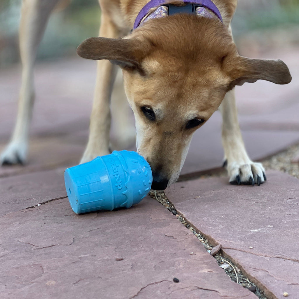 Ice Cream Cone Rubber Treat Toy for Dogs