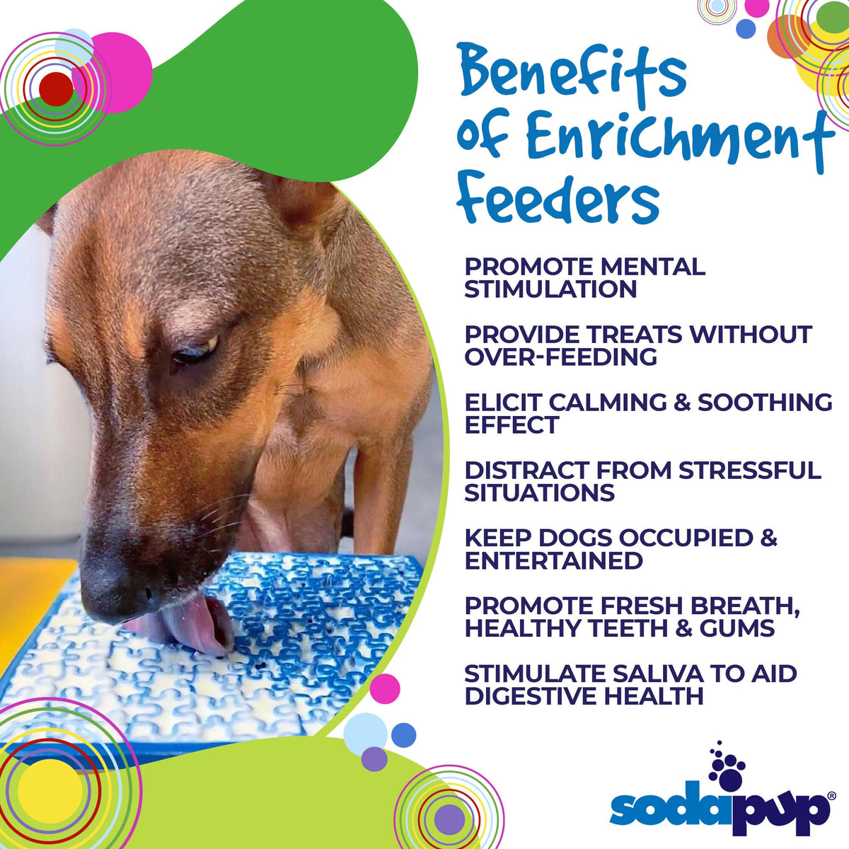 Jigsaw Enrichment Lick Mat for Dogs & Cats
