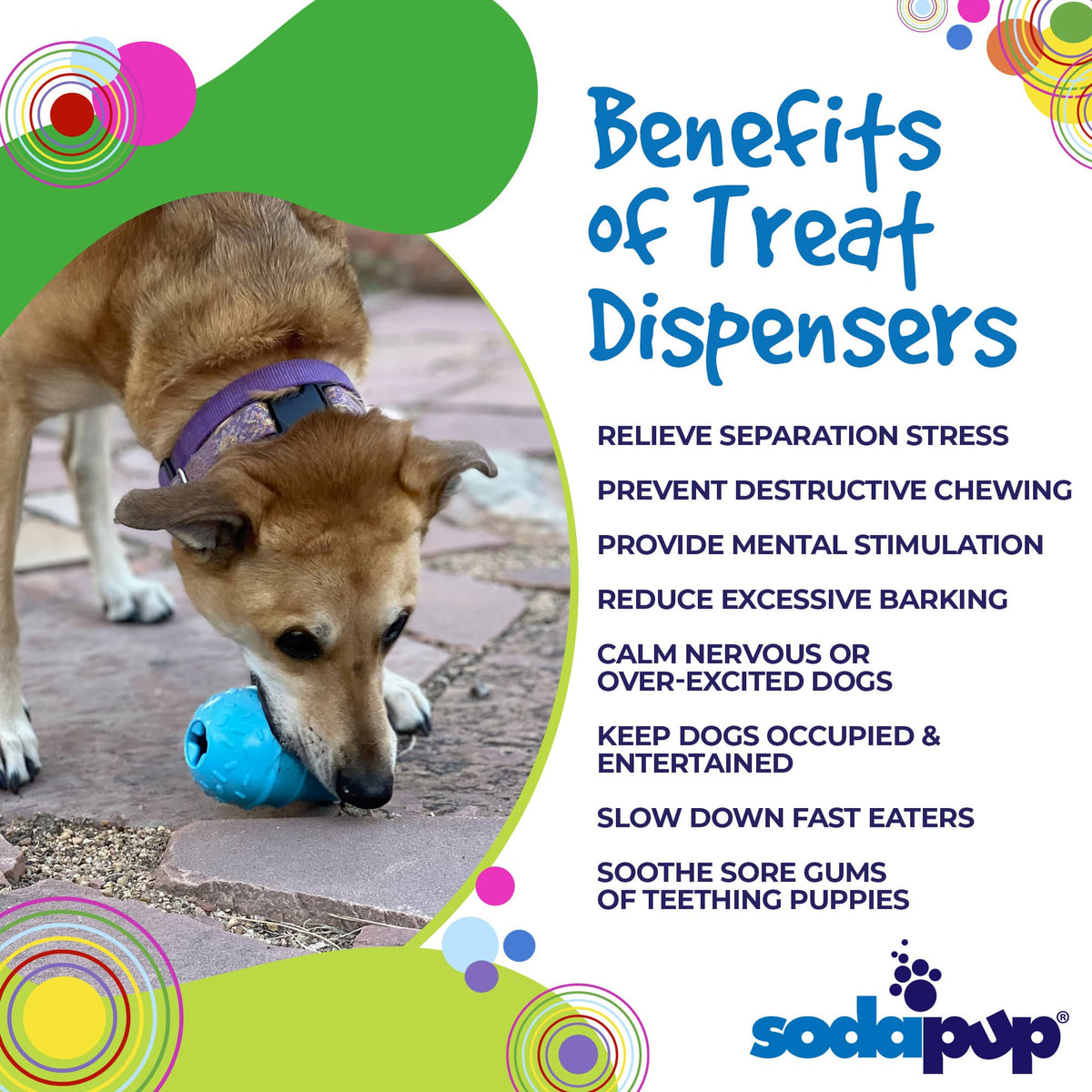 Ice Cream Cone Rubber Treat Toy for Dogs