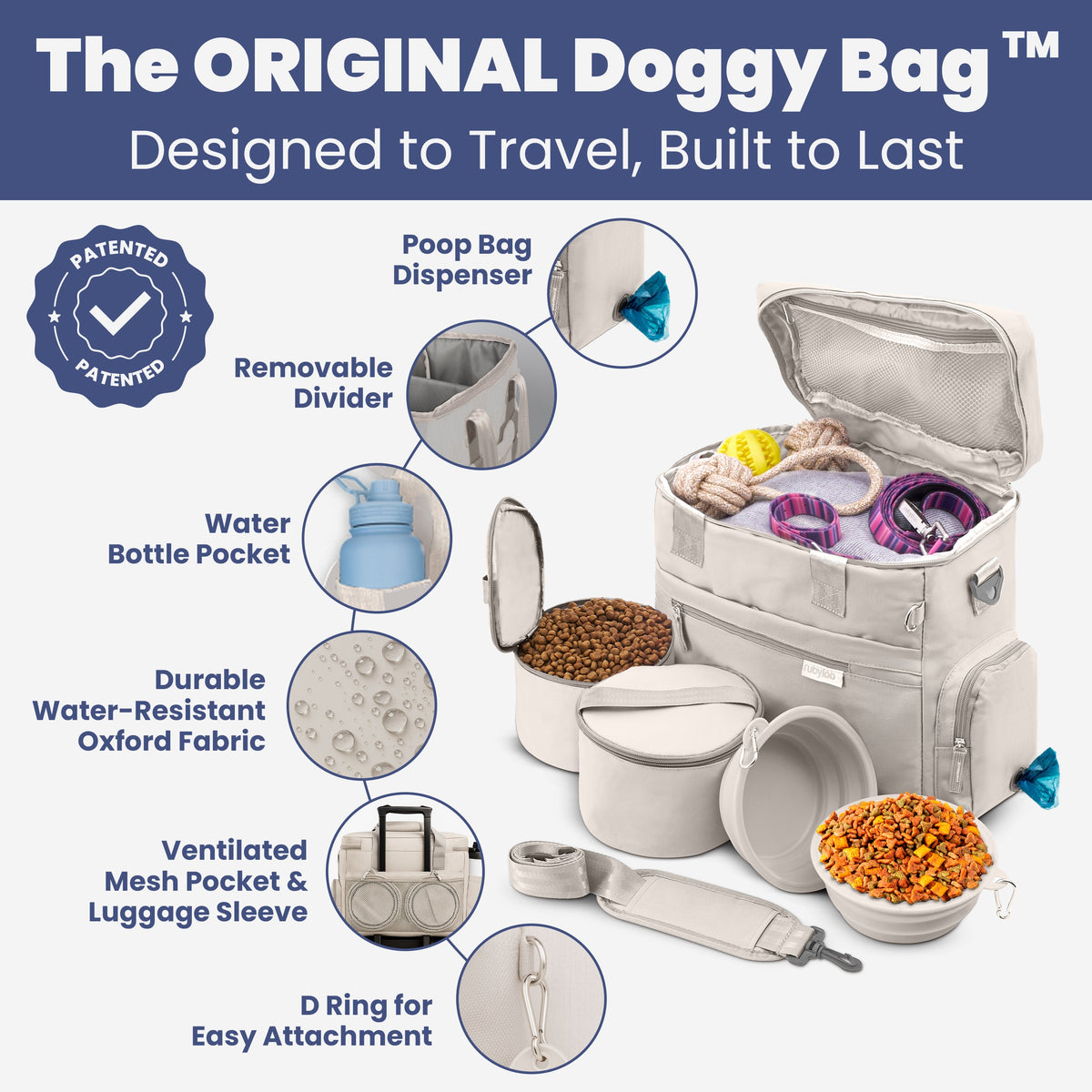 Original Doggy Bag® – Dog Travel Organizer