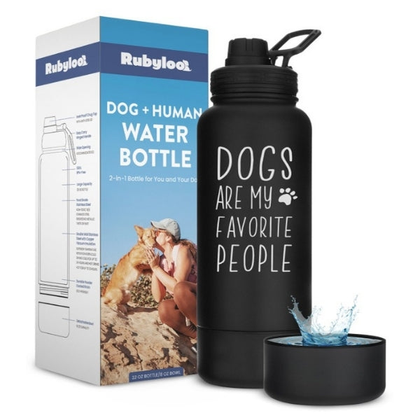 2-in-1 Dog & Human Travel Water Bottle