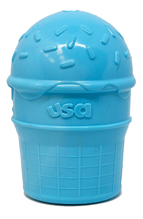 Ice Cream Cone Rubber Treat Toy for Dogs