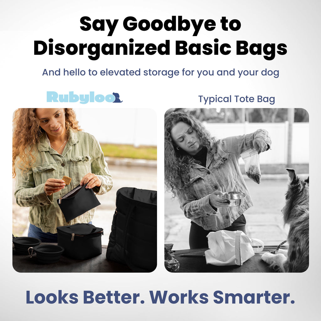 Puffer Dog Travel Tote for Pet Supplies