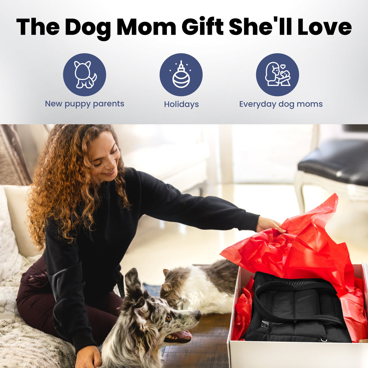 Puffer Dog Travel Tote for Pet Supplies