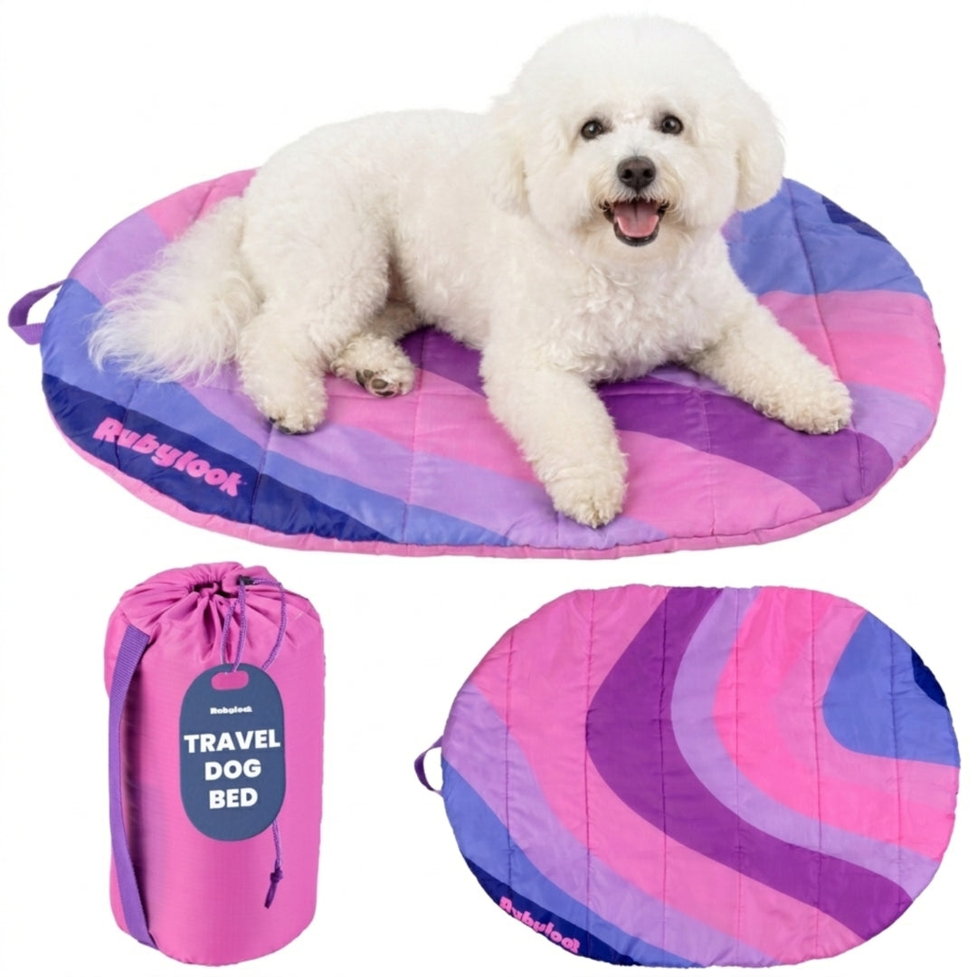 Packable Travel Dog Bed for Camping & Road Trips