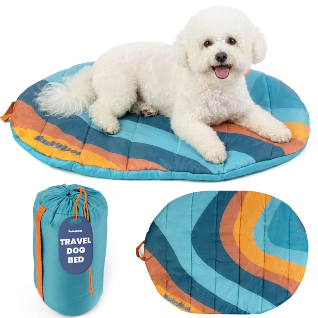 Packable Travel Dog Bed for Camping & Road Trips