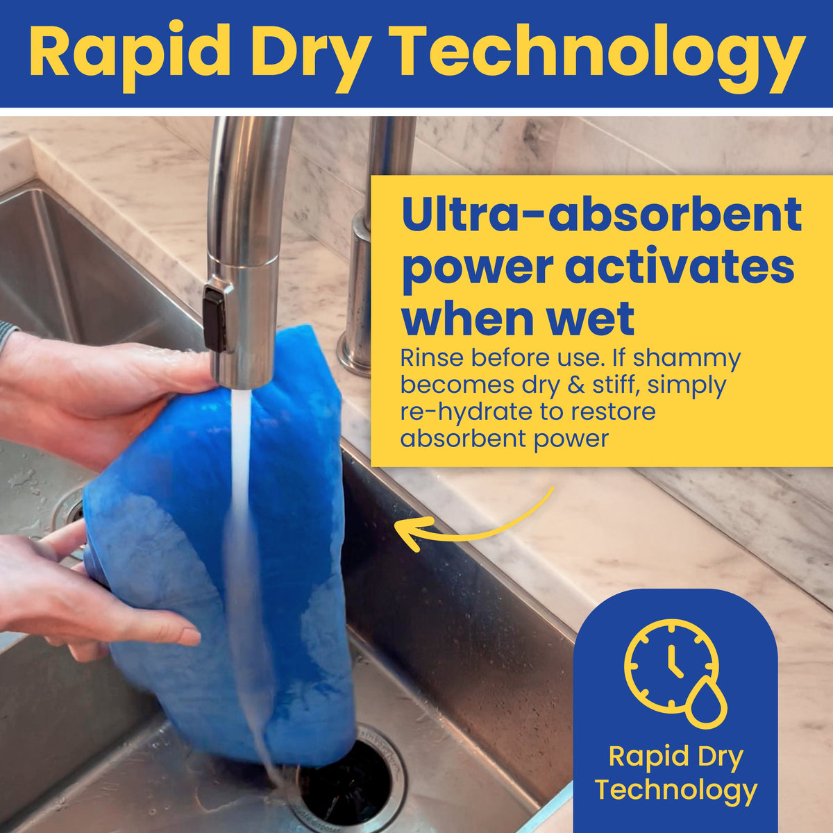 Quick-Dry Dog Shammy Towel