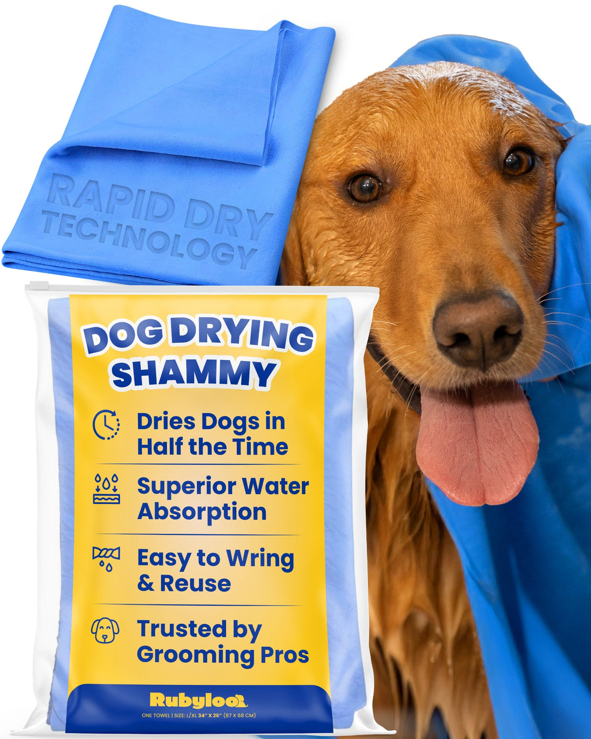 Quick-Dry Dog Shammy Towel