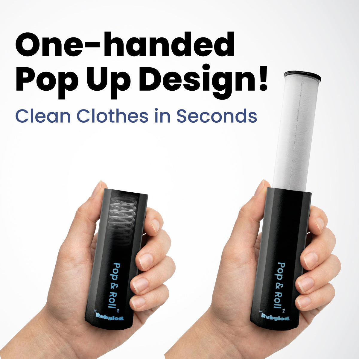 Compact Pet-Hair Lint Roller with Refills