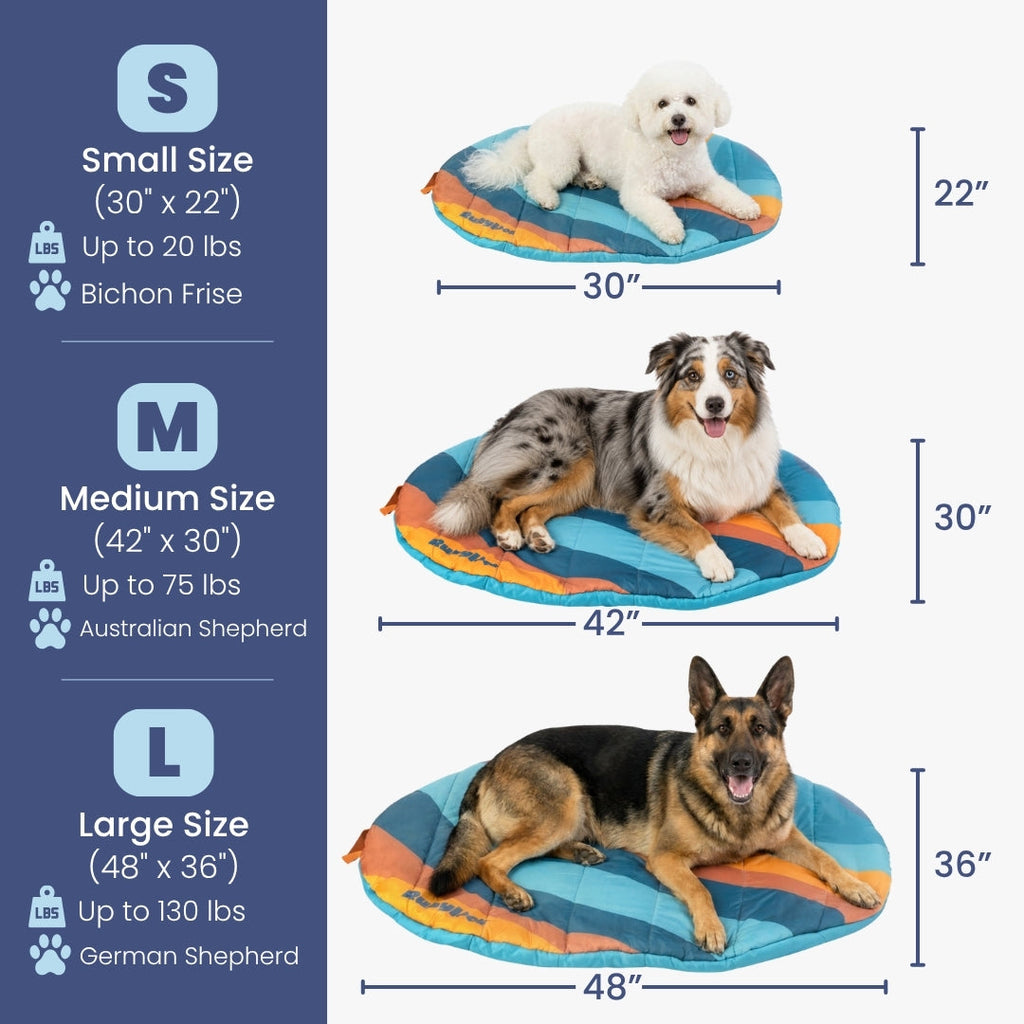 Packable Travel Dog Bed for Camping & Road Trips