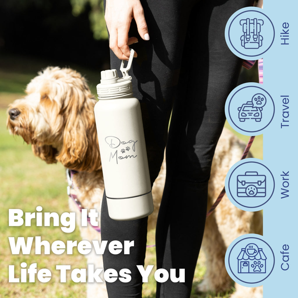 2-in-1 Dog & Human Travel Water Bottle