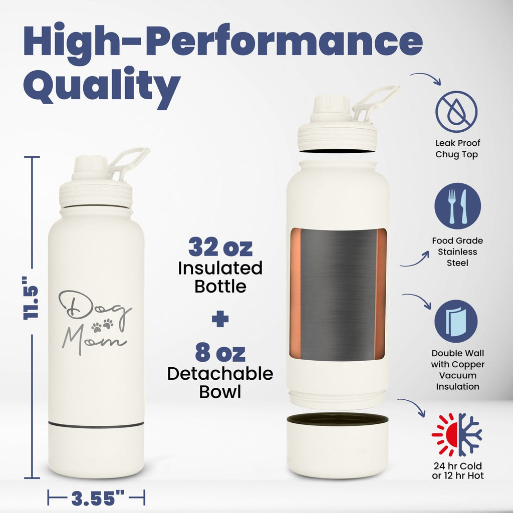 2-in-1 Dog & Human Travel Water Bottle