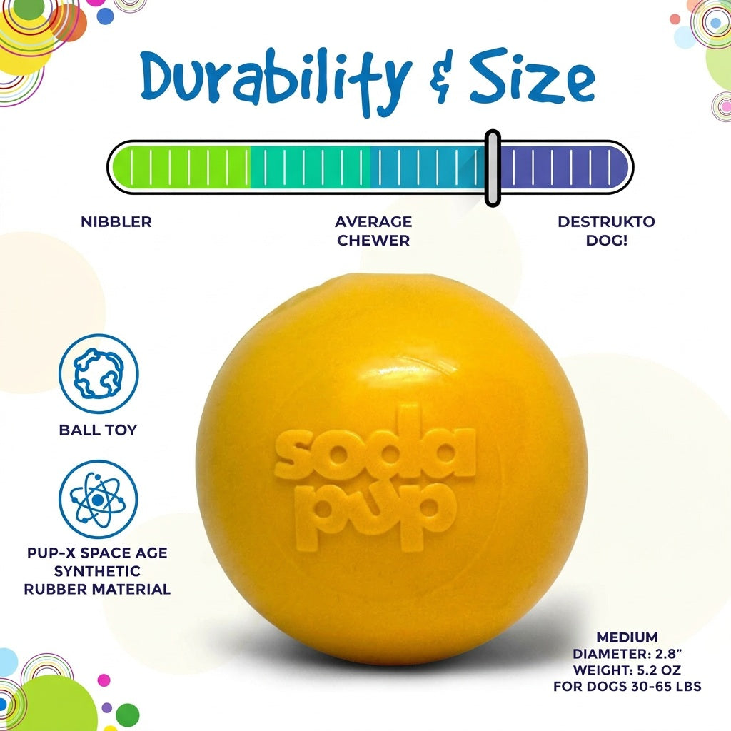 Squeak Ball – Floating Rubber Dog Toy