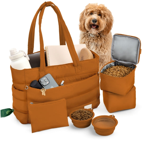 Puffer Dog Travel Tote for Pet Supplies