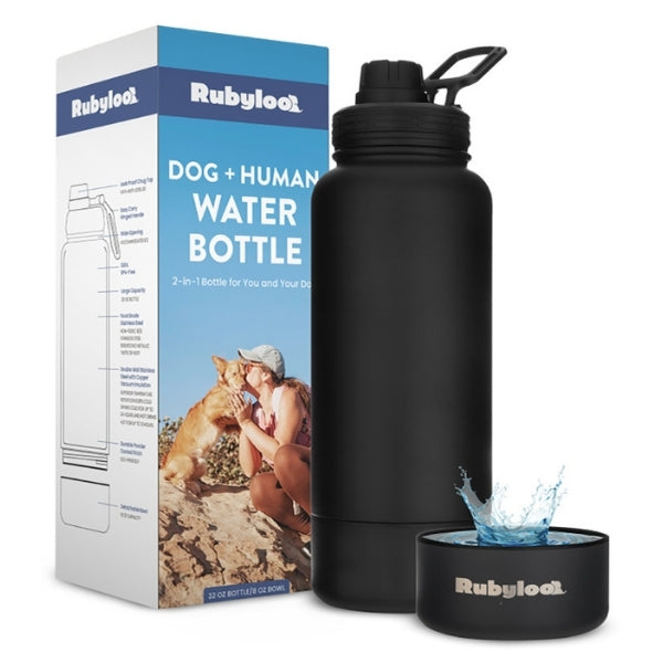 2-in-1 Dog & Human Travel Water Bottle