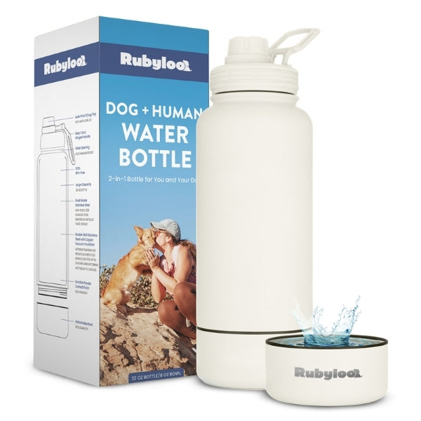 2-in-1 Dog & Human Travel Water Bottle