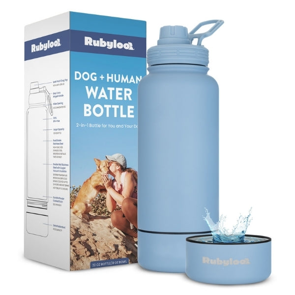 2-in-1 Dog & Human Travel Water Bottle