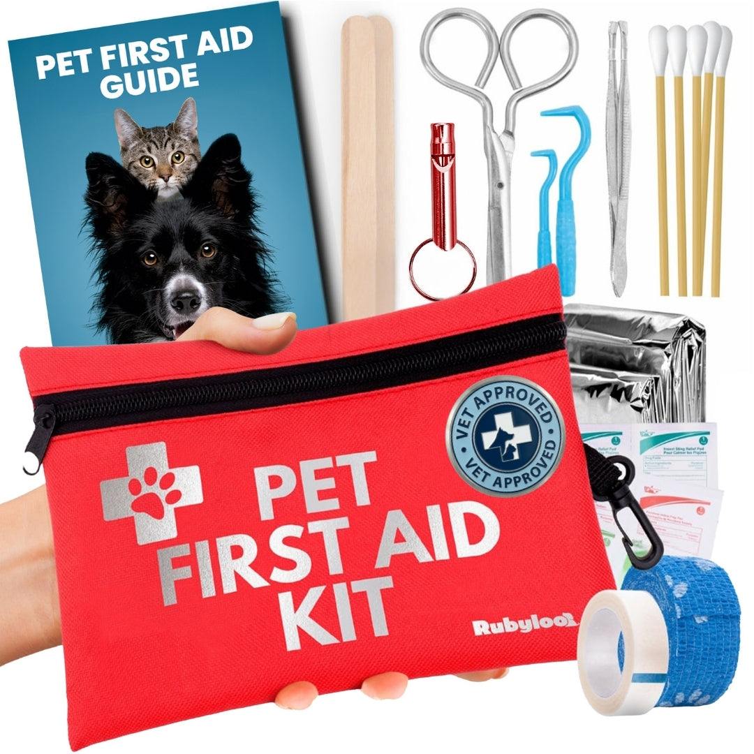 Portable Pet First Aid Kit for Dogs & Cats