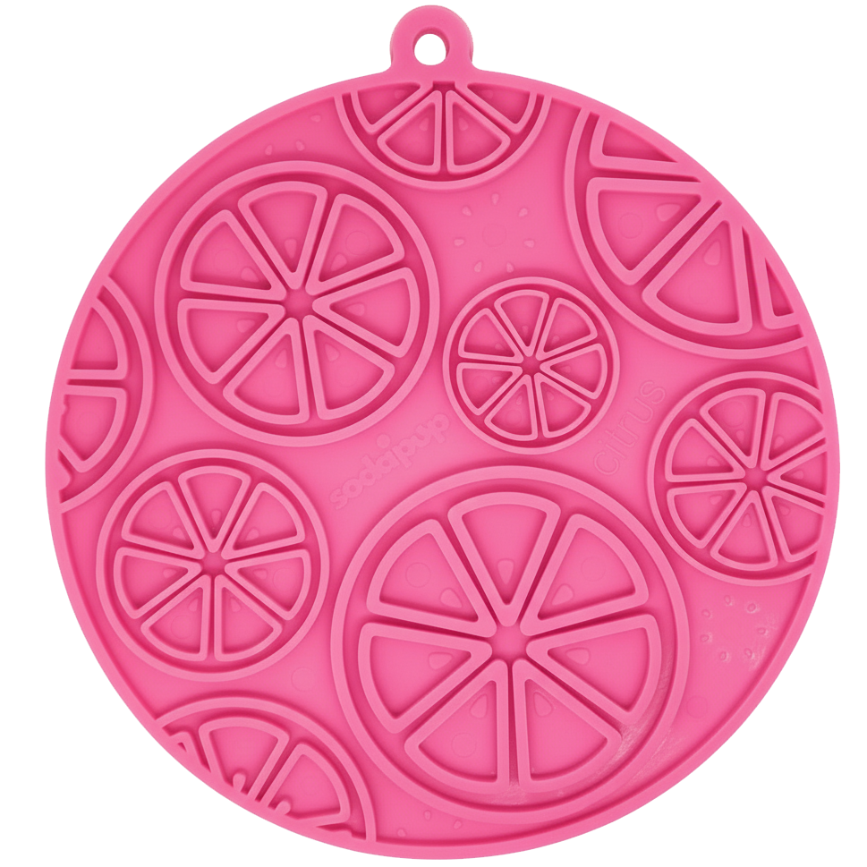Citrus Suction-Cup Lick Mat for Dogs & Cats