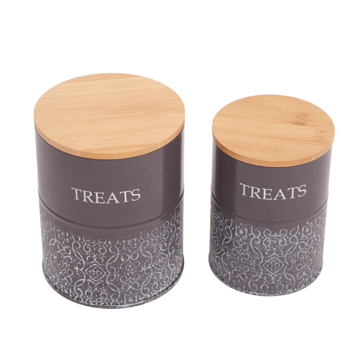 Dog Treat Canister Set – Volcanic Gray