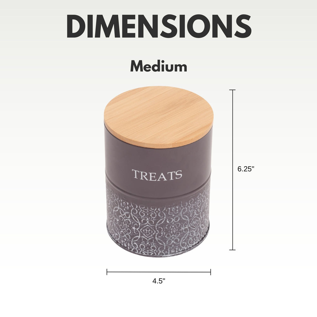 Dog Treat Canister Set – Volcanic Gray
