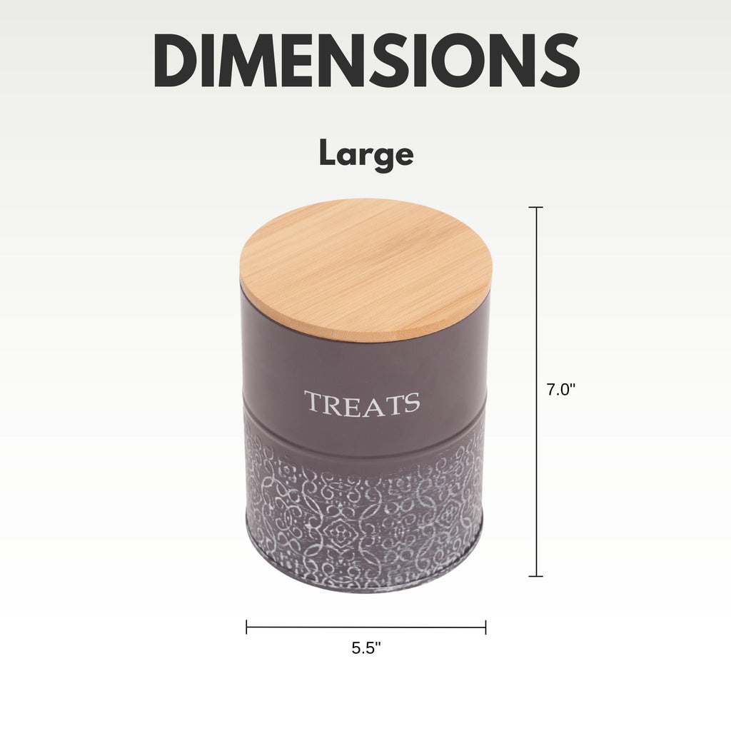 Dog Treat Canister Set – Volcanic Gray