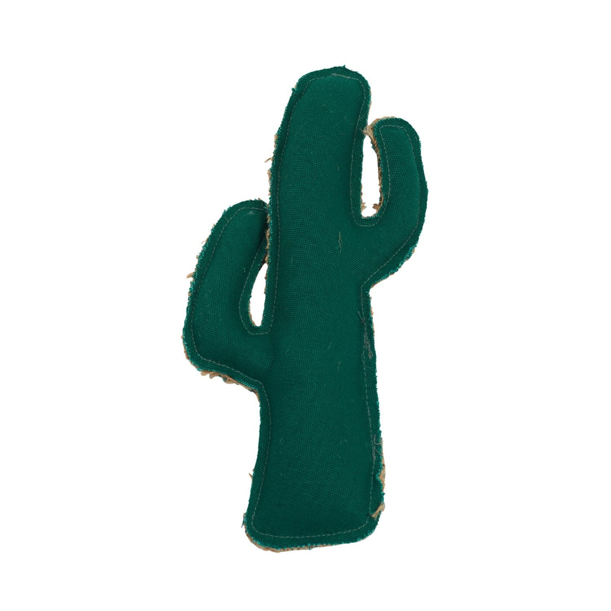 Cactus-Shaped Canvas & Jute Dog Chew Toy