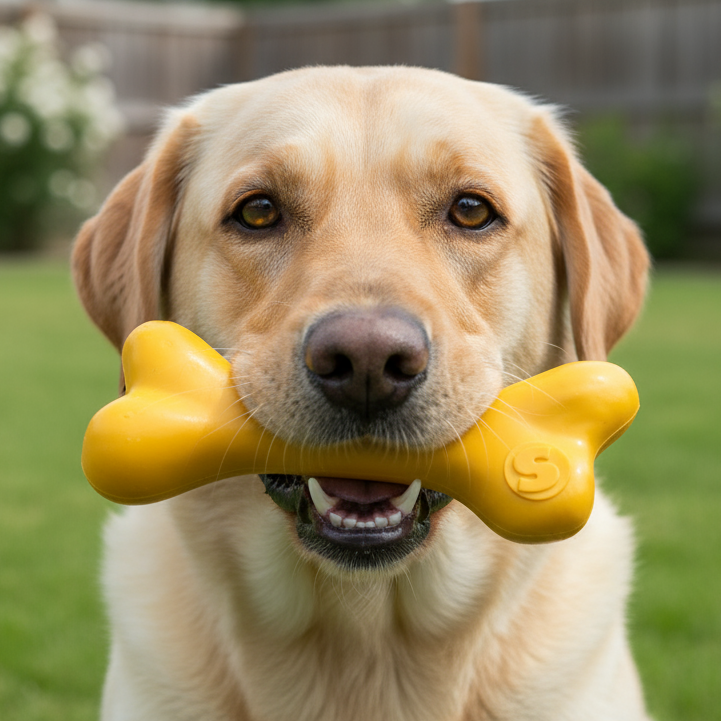 PUP-X Floating Rubber Bone Dog Toy