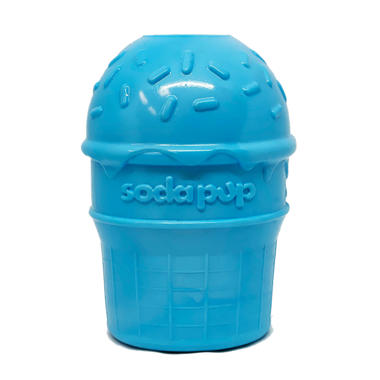 Ice Cream Cone Rubber Treat Toy for Dogs