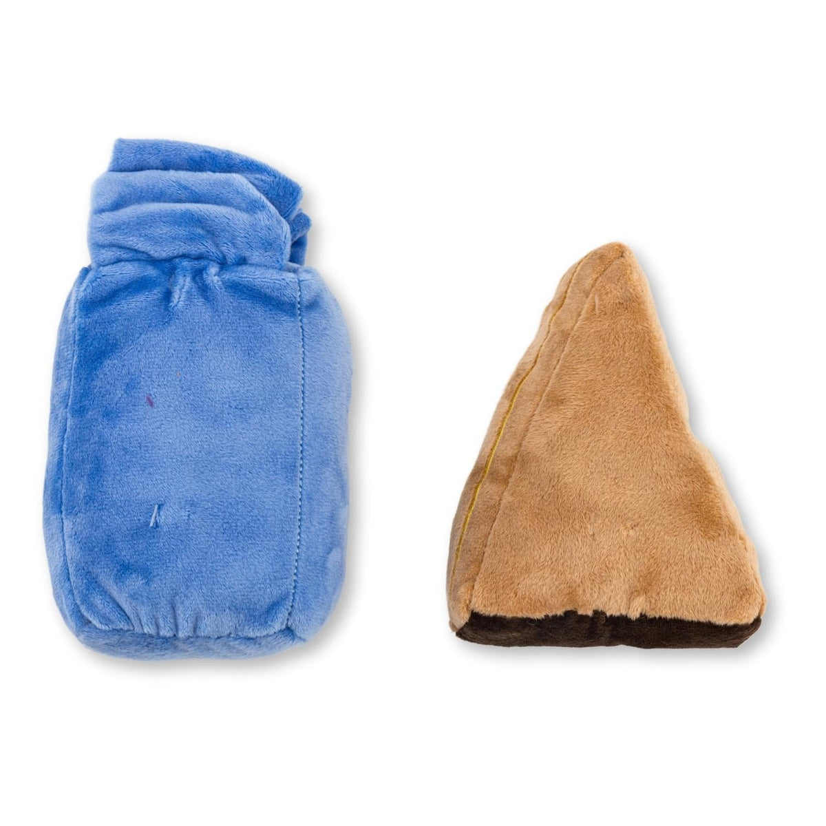 Cake Slice & Milk Plush Dog Toy Set, Squeakers & Crinkle Paper